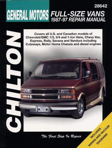 chevrolet vans 1987 97 chilton total car care series manuals Reader