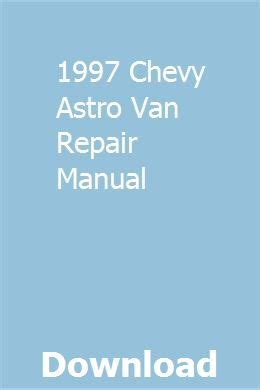 chevy astro repair manual free to download PDF