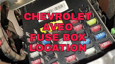 chevy aveo fuse box location Doc