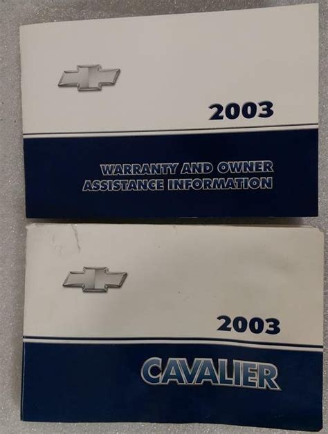 chevy cavalier 2003 repair manual Reader