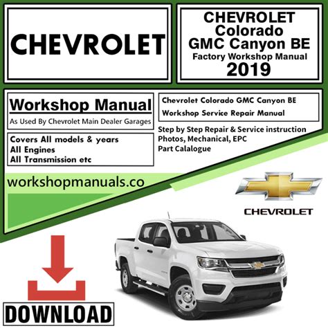 chevy colorado factory repair manual Kindle Editon