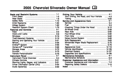 chevy silverado owners manual 2005 Reader