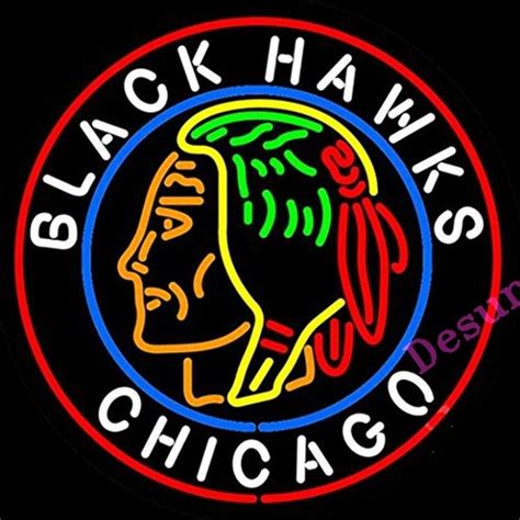 chicago blackhawks neon sign Reader