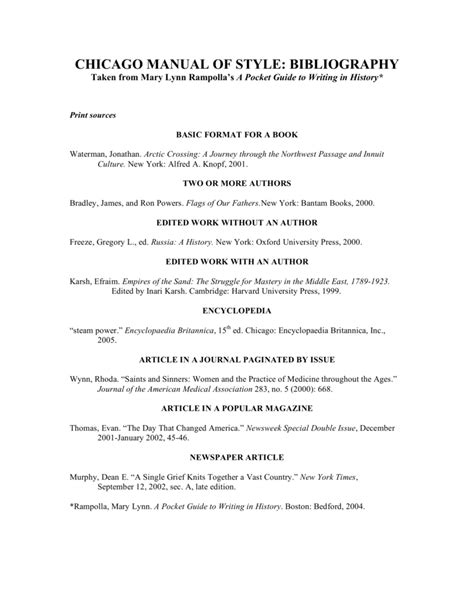 chicago manual of style examples Reader