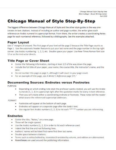 chicago manual of style format example papers Kindle Editon