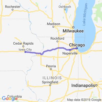 chicago to iowa city