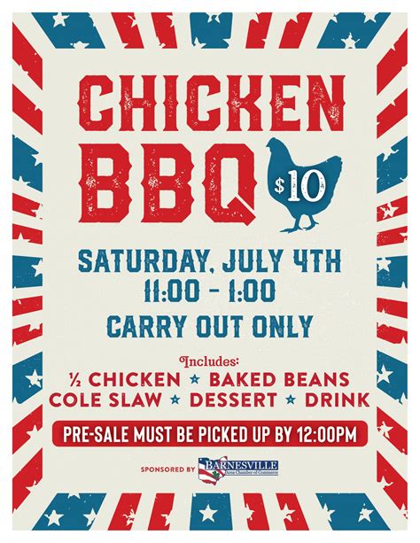 chicken bbq flyer template PDF