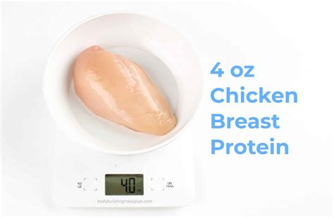 chicken breast calories 4 oz