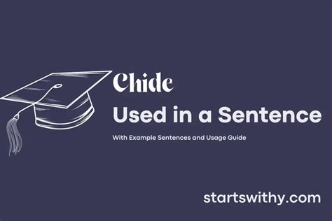 chide sentence check answer PDF