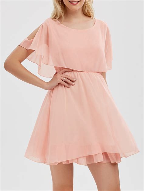 chiffon mini dress