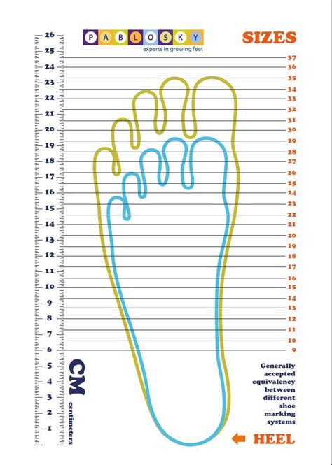 Child Foot Measure Chart