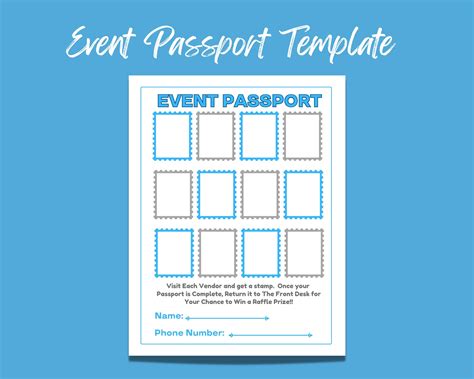 children event passport template Kindle Editon