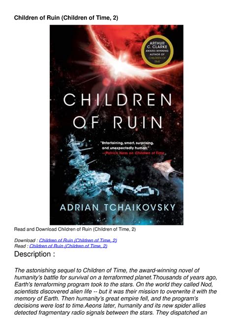 children of ruin pdf books Reader