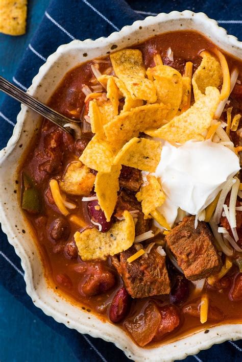 chili with steak slow cooker