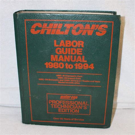chilton labor guide online free PDF