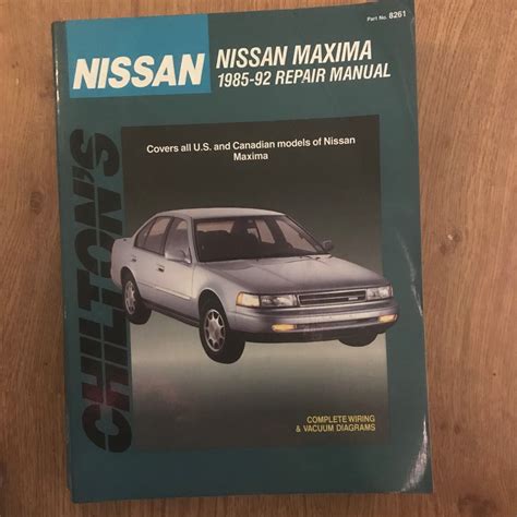 chilton s nissan maxima 1985 92 repair manual PDF