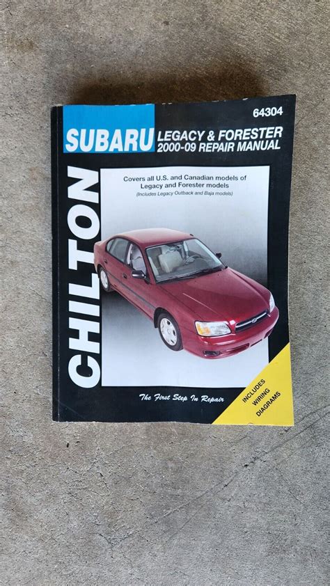 chilton total car care subaru legacy 2000 2009 and forester 2000 2008 repair manual Kindle Editon