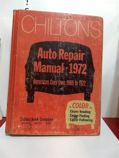 chiltons auto repair manual 1972 79 chiltons auto service manual PDF