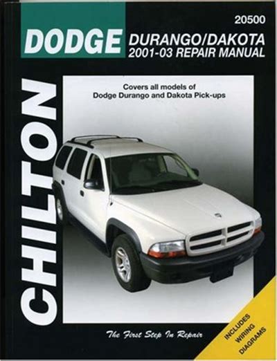 chiltons dodge durango dakota 2001 03 repair manual pdf Doc