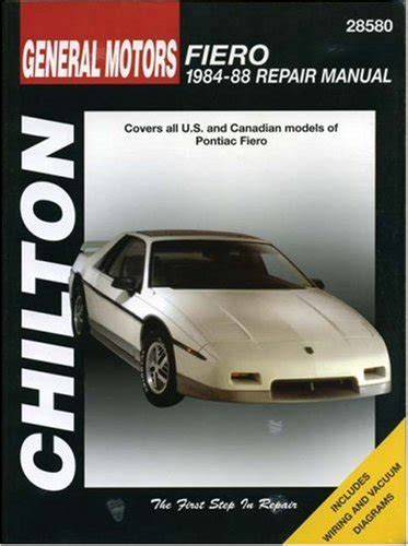 chiltons gm fiero 198488 repair manual Doc