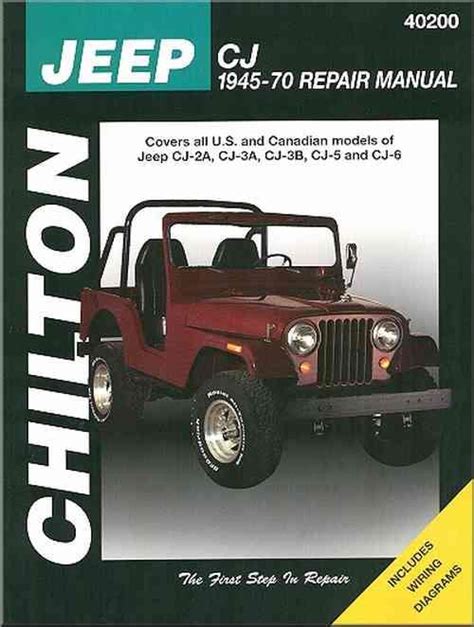 chiltons jeep cj 194570 repair manual PDF