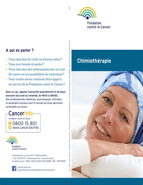 chimioth rapie brochure fondation contre cancer ebook Epub