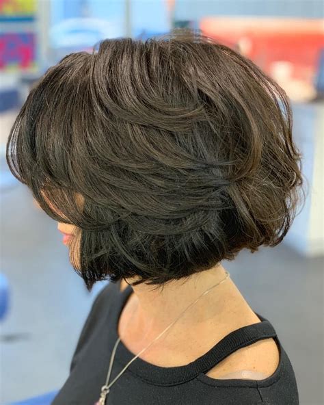 chin length layered bob