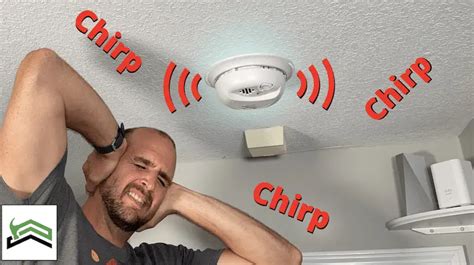 chirping from smoke detector