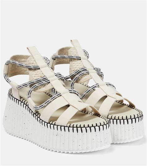 chloe platform sandals