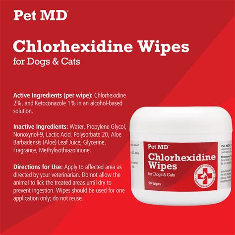 chlorhexidine wipes for dogs