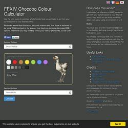 chocobo colour calculator