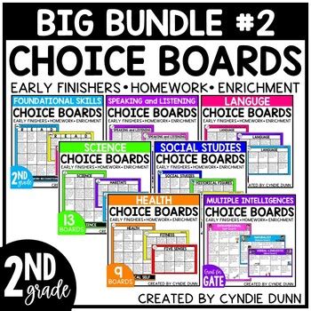 choice boards for second grade Doc