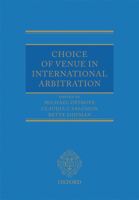 choice of venue in international arbitration PDF