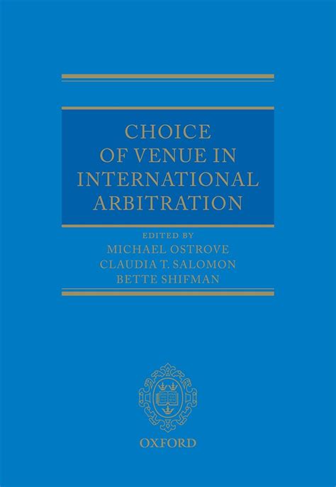 choice of venue in international arbitration PDF