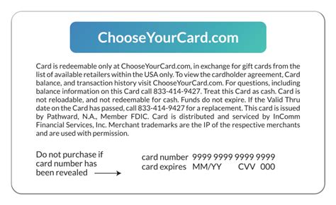 choose your card.com