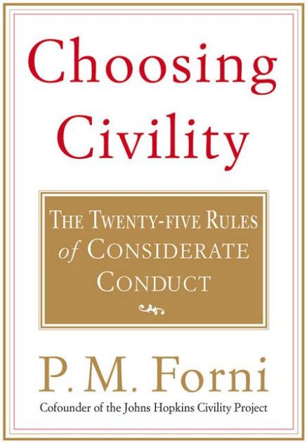 choosing civility the twenty five rules of considerate conduct Doc