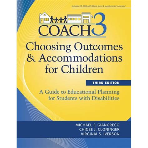 choosing outcomes and accomodations for children coach a guide to educational planning for students with disabilities Kindle Editon