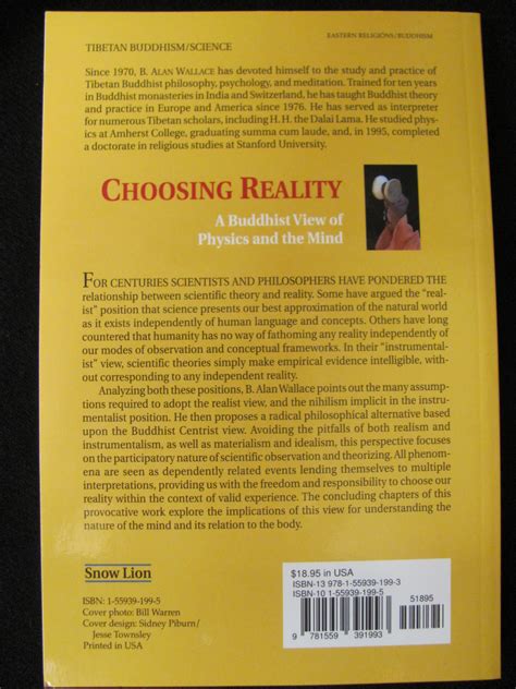 choosing reality a buddhist view of physics and the mind Doc