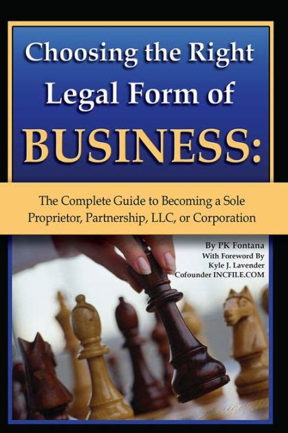 choosing the right legal form of business the complete guide to becoming a sole proprietor partnership Â  llc Doc