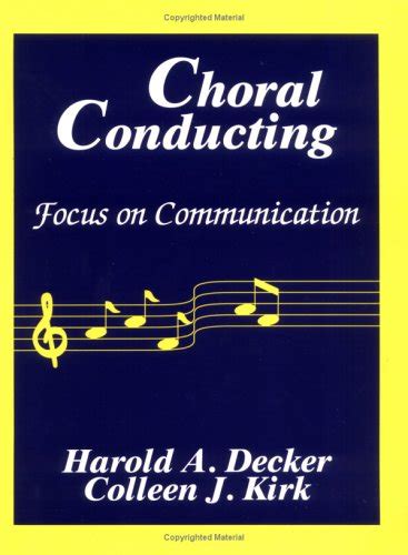choral conducting focus on communication Reader