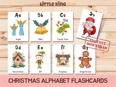 christmas alphabet cards Kindle Editon