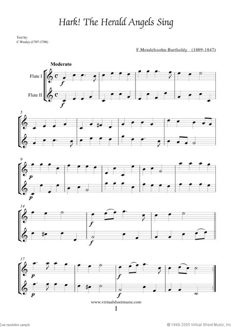 christmas carols for two easy duets flute Reader
