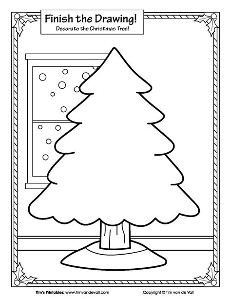 Christmas Drawing Printables