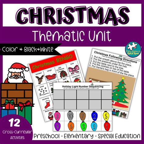 christmas thematic unit PDF