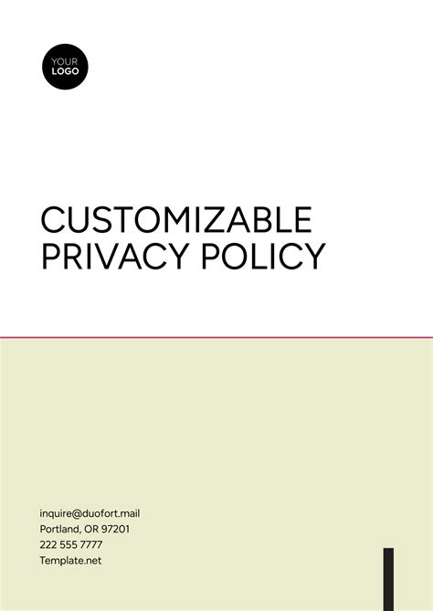 Chro E Policy Template Download