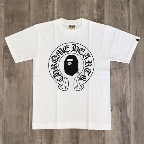 chrome heart bape shirt