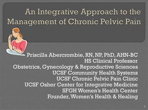 chronic pelvic pain an integrated approach PDF