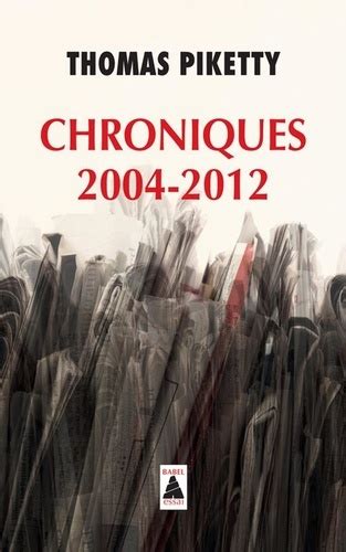 chroniques 2004 2012 babel piketty thomas Epub