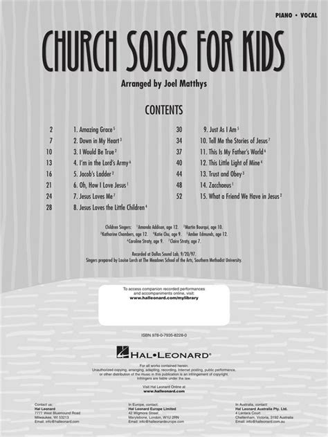 church solos for kids Reader