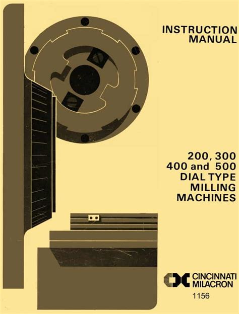 cincinnati 6 milling machine manual Reader